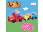 PEPPA PIG Vláček dřevěný + figurka Dědeček