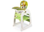 Jídelní židlička 2v1 ECOTOYS zelená, C-211 + Ovocná kapsička ZDARMA