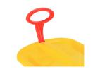 Sáňkovací kluzák s pohyblivým madlem Baby Mix SNOW ARROW 74 cm žlutý