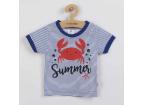 Kojenecké tričko s krátkým rukávem a tepláčky New Baby Summer Modrá 68 (4-6m)