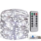 USB osvětlení vánočního stromku - 300 LED drát, studená bílá