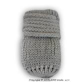 Kojenecké rukavičky pletené, zimní - sv. šedé, Baby Nellys, 56-68 (0-6 m)