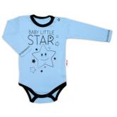 Baby Nellys Body dlouhý rukáv, modré, Baby Little Star, vel. 62, 62 (2-3m)