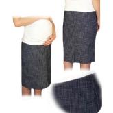 Be MaaMaa Těhotenská sportovní sukně s kapsami melírovaná - granát, vel. XXL, XXL (44)