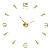 Nástěnné hodiny velké 80-120cm zlaté 4 číslice