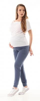 Těhotenské kalhoty/tepláky Gregx,  Vigo s kapsami - jeans, vel. M, M (38)