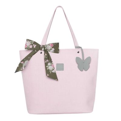 Beztroska Matylda taška s mašlí pink powder + Kávička pro maminku ZDARMA